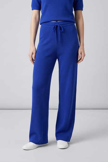Electric Blue Knit Trousers