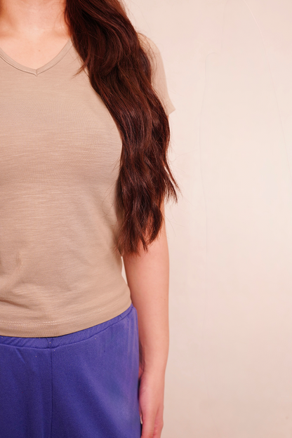 LuxeSoft Fitted V-Neck