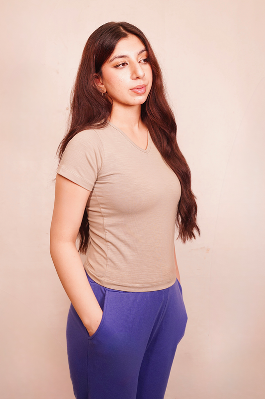 LuxeSoft Fitted V-Neck