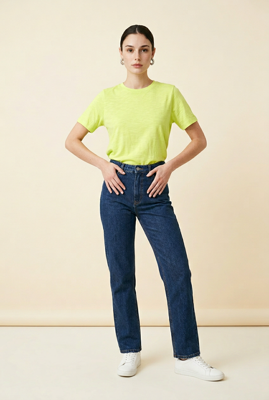 Lime Glow Essential Tee