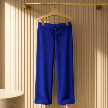 Electric Blue Knit Trousers