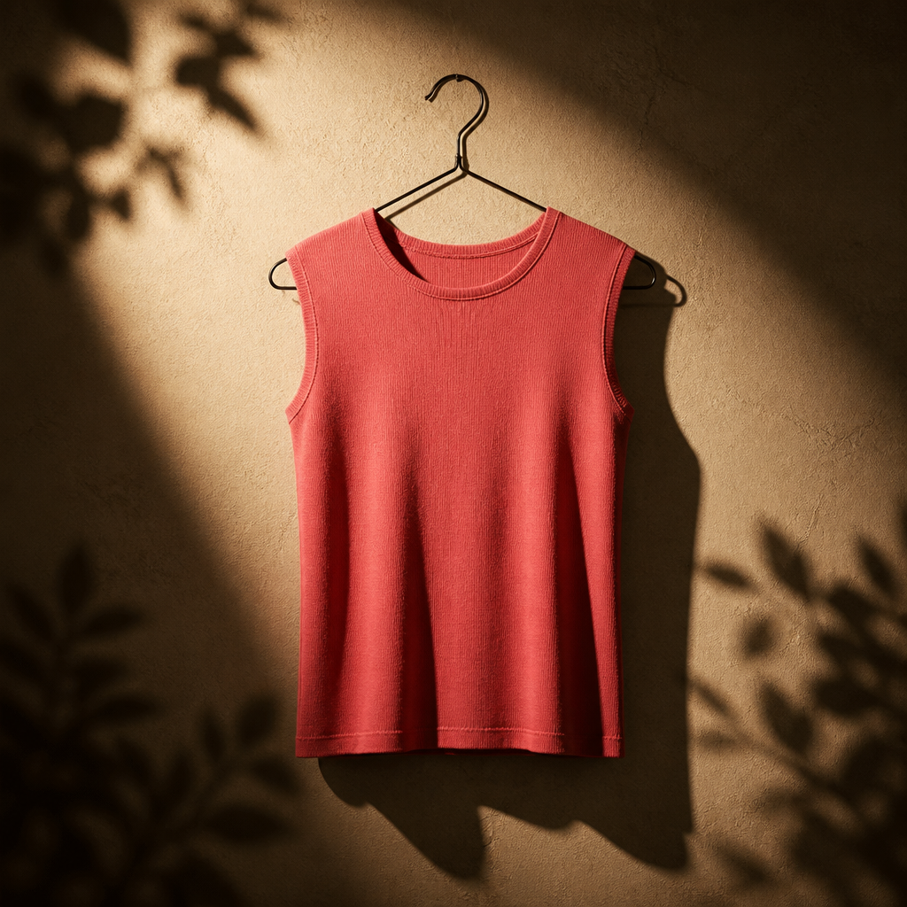 Coral Bloom Sleeveless Top