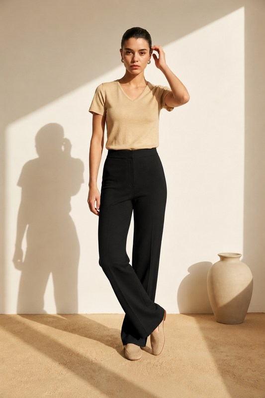 LuxeSoft Fitted V-Neck